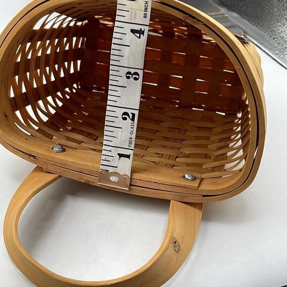 Vintage hand painted rooster basket wall pocket basket - Picture 11 of 11